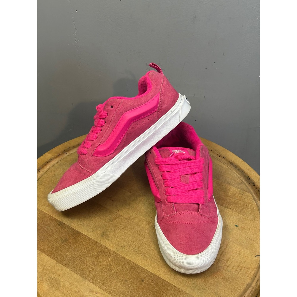 Vans Sneakers Womens 10 Pink Knu Skool Suede Chunky Puffy Skate Shoes 721356